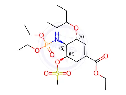 Chemical structure of Oseltamivir Phosphate Impurity 267