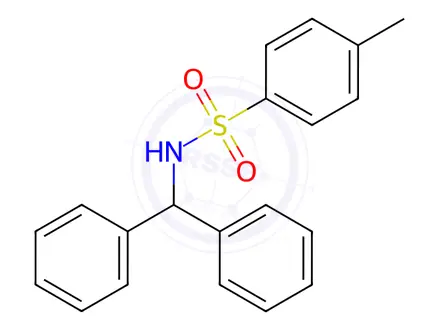 Chemical structure of N-benzhydryl-4-methylbenzenesulfonamide