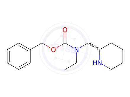 Chemical structure of Benzyl ethyl(piperidin-2-ylmethyl)carbamate