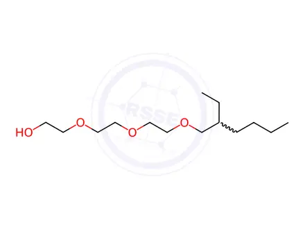 Chemical structure of Ethanol, 2-2-2-(2-ethylhexyl)oxyethoxyethoxy-