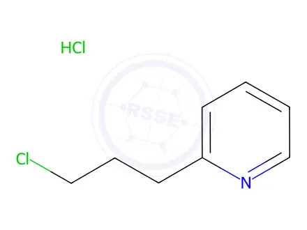 Chemical structure of 2-(3-Chloropropyl)pyridine Hydrochloride