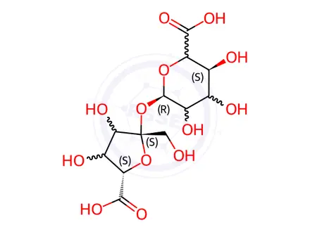 Chemical structure of Sucrose 6,6'-Dicarboxylic Acid