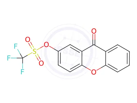 Chemical structure of Xanthone Impurity 1 (Xanthone Triflate)
