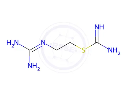 Chemical structure of 2-(Carbamimidoylsulfanyl)ethane-1-guanidine dihydrobromide