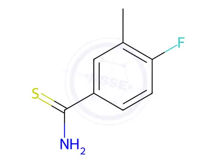 Chemical structure of 4-Fluoro-3-methylbenzene-1-carbothioamide