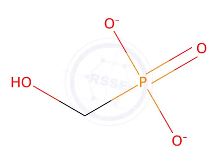 Chemical structure of Phosphonic acid, (hydroxymethyl)-, sodium salt