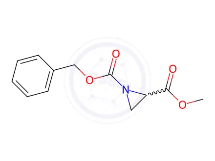 Chemical structure of Aziridine-1,2-dicarboxylic acid-1-benzyl ester 1-methylester