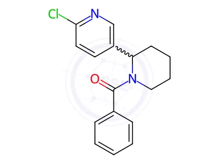 Chemical structure of (2-(6-Chloropyridin-3-yl)piperidin-1-yl)(phenyl)methanone