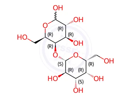 Chemical structure of 4-O-β-D-galactopyranosyl-D-galactopyranose