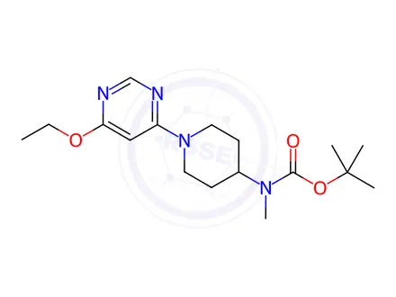 Chemical structure of [1-(6-Ethoxy-pyriMidin-4-yl)-piperidin-4-yl]-Methyl-carbaMic acid tert-butyl ester