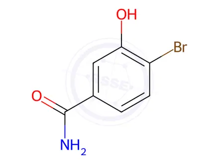 Chemical structure of 4-bromo-3-hydroxybenzamide
