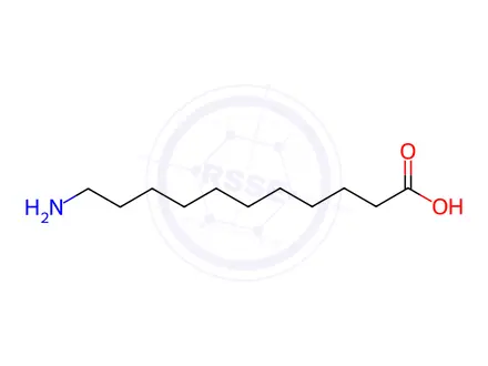 Chemical structure of 11-Aminoundecanoic acid