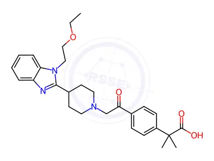 Chemical structure of Bilastine Impurity 38