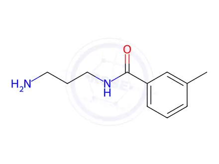 Chemical structure of N-(3-aminopropyl)-3-methylbenzamide
