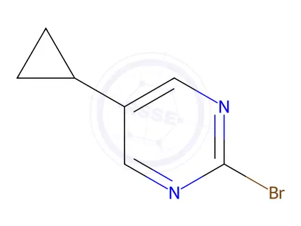 Chemical structure of 2-Bromo-5-cyclopropylpyrimidine