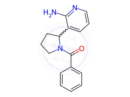 Chemical structure of (2-(2-Aminopyridin-3-yl)pyrrolidin-1-yl)(phenyl)methanone
