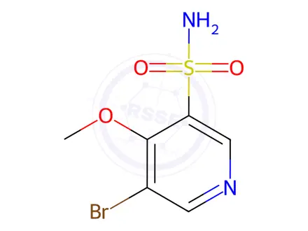 Chemical structure of 5-Bromo-4-methoxypyridine-3-sulfonamide