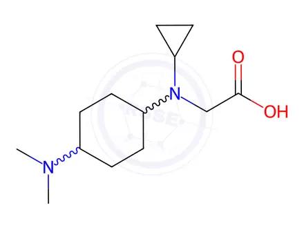 Chemical structure of N-cyclopropyl-N-(4-(dimethylamino)cyclohexyl)glycine