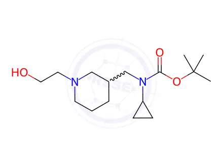 Chemical structure of tert-Butyl cyclopropyl((1-(2-hydroxyethyl)piperidin-3-yl)methyl)carbamate