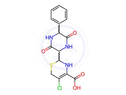 Chemical structure of Cefaclor Impurity 17 (Cefaclor Diketopiperazine)