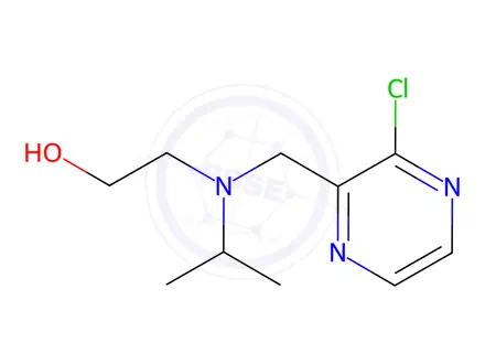 Chemical structure of 2-(((3-Chloropyrazin-2-yl)methyl)(isopropyl)amino)ethanol