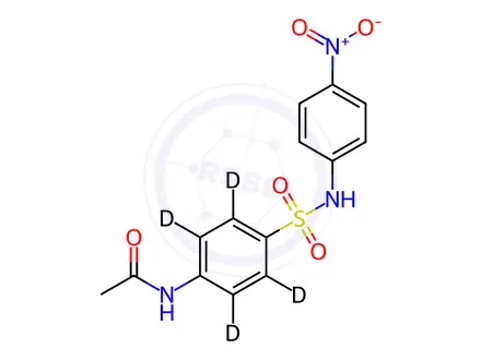 Chemical structure of Sulfanitran-d4 (Major)