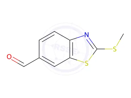 Chemical structure of 2-(Methylsulfanyl)-1,3-benzothiazole-6-carbaldehyde