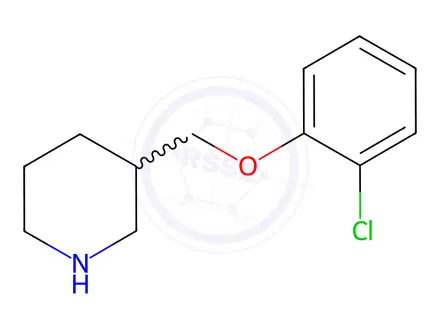Chemical structure of 3-((2-Chlorophenoxy)methyl)piperidine