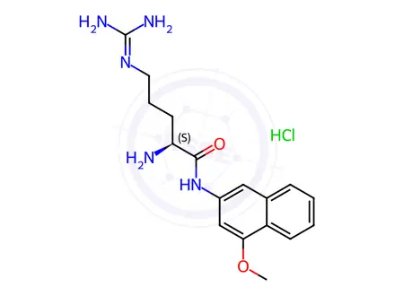 Chemical structure of L-Arginine 4-methoxy-β-naphthylamide hydrochloride