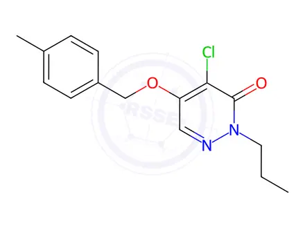 Chemical structure of 4-Chloro-5-((4-methylbenzyl)oxy)-2-propylpyridazin-3(2H)-one