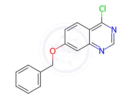 Chemical structure of Quinazoline, 4-chloro-7-(phenylmethoxy)-