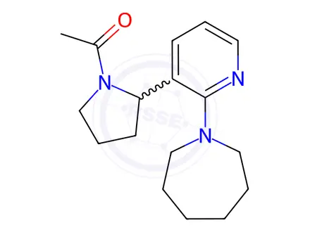 Chemical structure of 1-(2-(2-(Azepan-1-yl)pyridin-3-yl)pyrrolidin-1-yl)ethanone