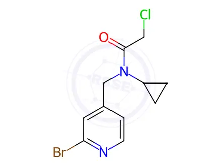 Chemical structure of N-((2-Bromopyridin-4-yl)methyl)-2-chloro-N-cyclopropylacetamide