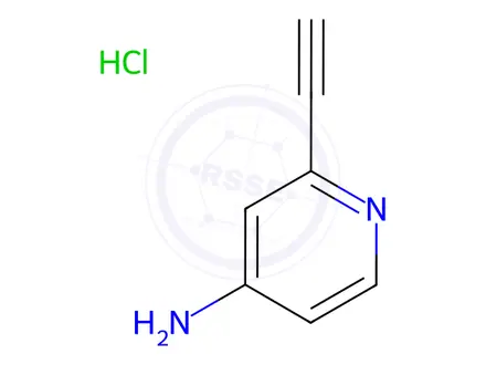 Chemical structure of 2-Ethynyl-Pyridin-4-Ylamine Hydrochloride