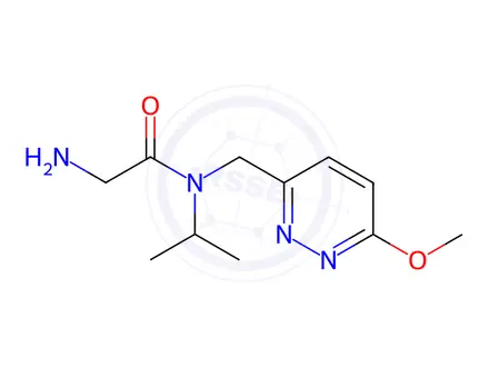 Chemical structure of 2-Amino-N-isopropyl-N-((6-methoxypyridazin-3-yl)methyl)acetamide