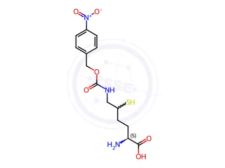 Chemical structure of 5-Mercapto-N6-[[(4-nitrophenyl)methoxy]carbonyl]lysine