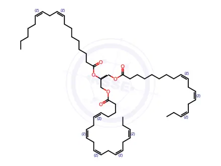 Chemical structure of 1-Linolenin-2-Linolein-3-EPA