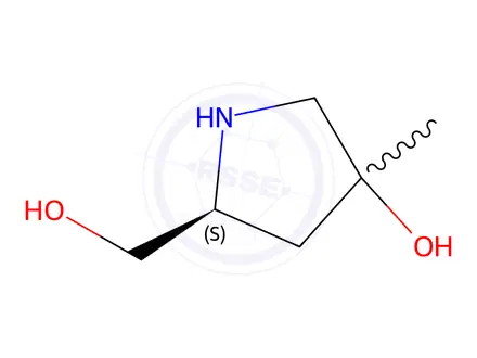 Chemical structure of (5S)-5-(Hydroxymethyl)-3-methylpyrrolidin-3-ol
