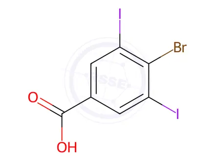Chemical structure of 4-Bromo-3,5-diiodobenzoicacid