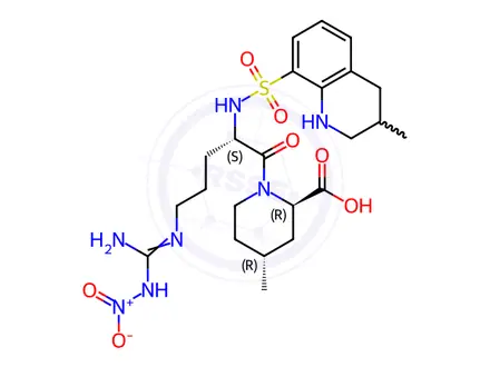 Chemical structure of Argatroban impurity F