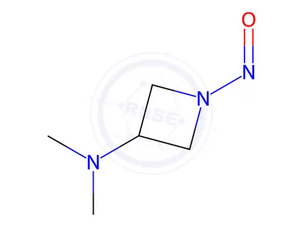 Chemical structure of N,N-dimethyl-1-nitroso-3-Azetidinamine