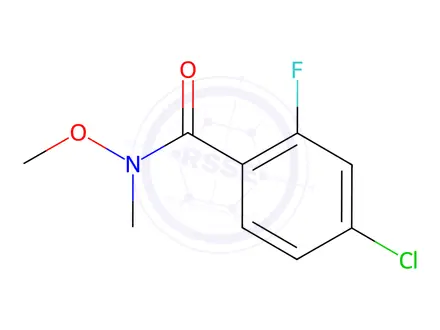 Chemical structure of 4-CHLORO-2-FLUORO-N-METHOXY-N-METHYLBENZAMIDE