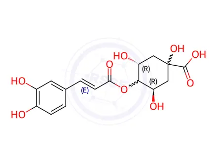 Chemical structure of Cryptochlorogenic acid