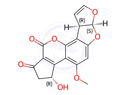 Chemical structure of Aflatoxin Impurity 11