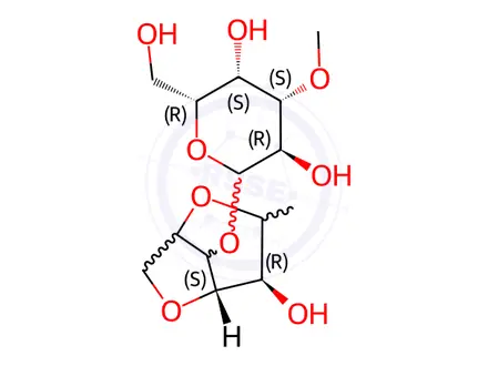 Chemical structure of Agar