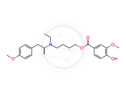 Chemical structure of Mebeverine Acid Impurity 3