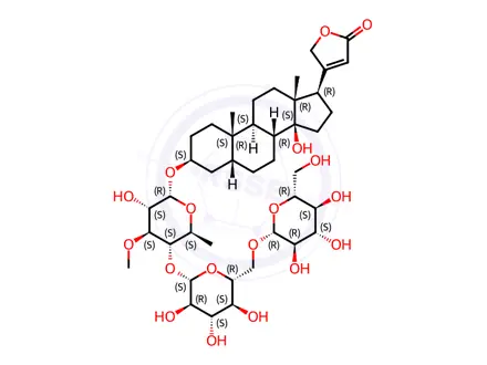 Chemical structure of Thevetin B