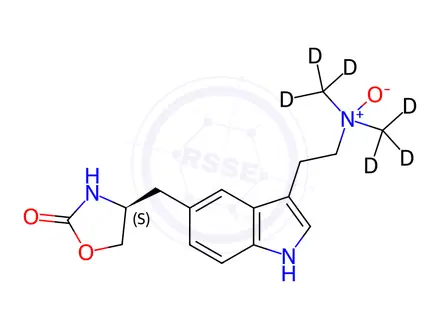 Chemical structure of Zolmitriptan-d6 N-Oxide
