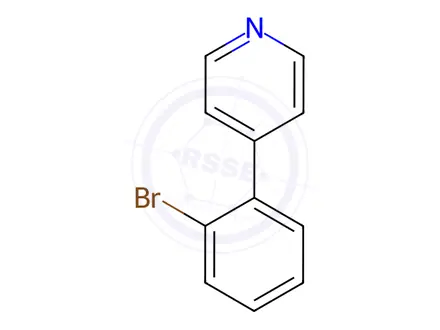 Chemical structure of 4-(2-Bromophenyl)pyridine