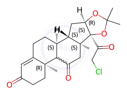 Chemical structure of Halcinonide Impurity 2
